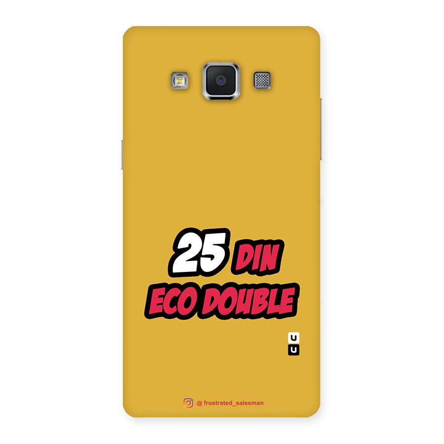 25 Din Eco Double Mustard Yellow Back Case for Samsung Galaxy A5