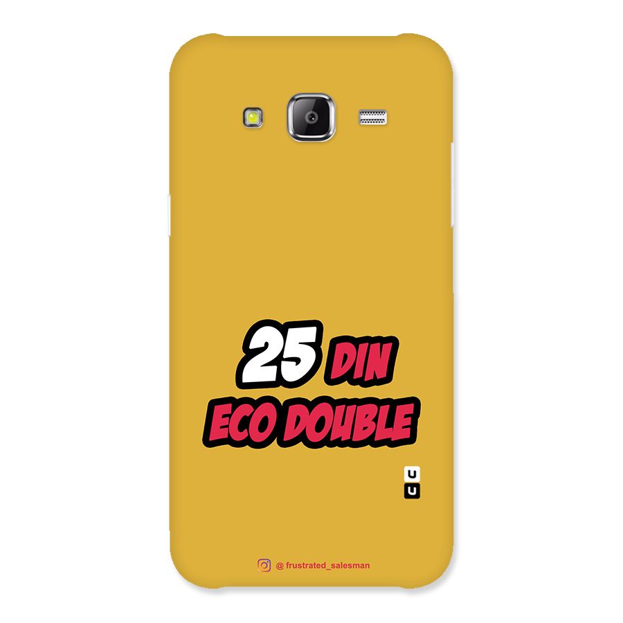 25 Din Eco Double Mustard Yellow Back Case for Samsung Galaxy J2 Prime
