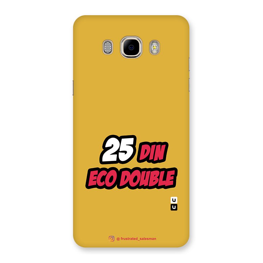 25 Din Eco Double Mustard Yellow Back Case for Samsung Galaxy J7 2016