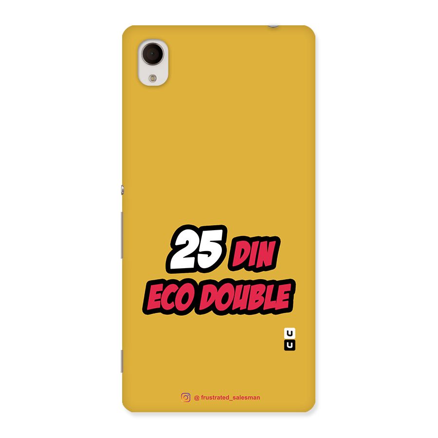 25 Din Eco Double Mustard Yellow Back Case for Sony Xperia M4