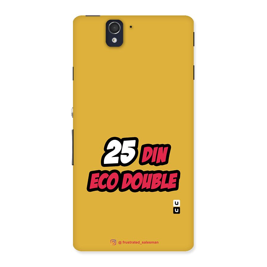 25 Din Eco Double Mustard Yellow Back Case for Sony Xperia Z