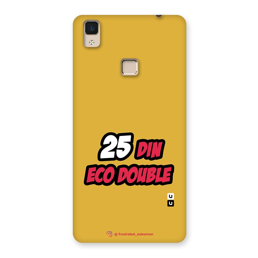 25 Din Eco Double Mustard Yellow Back Case for V3 Max
