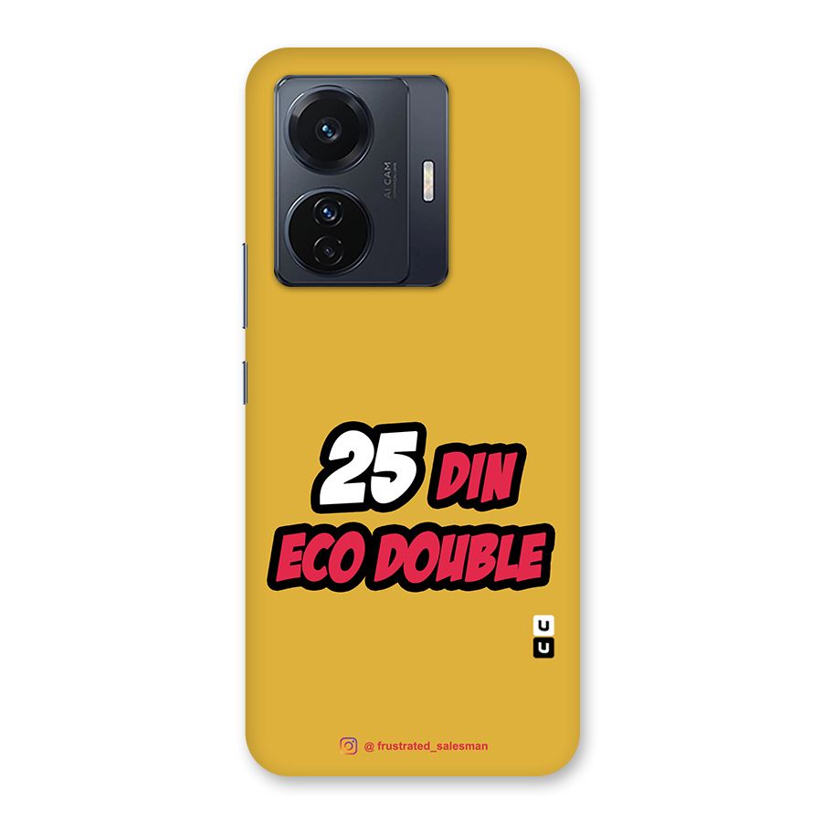 25 Din Eco Double Mustard Yellow Back Case for Vivo T1 Pro
