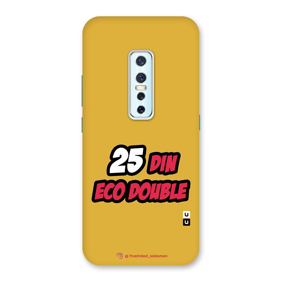 25 Din Eco Double Mustard Yellow Back Case for Vivo V17 Pro
