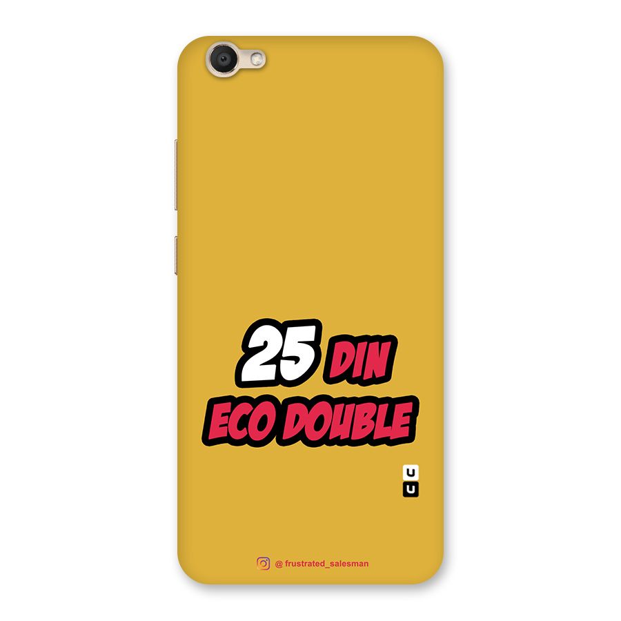 25 Din Eco Double Mustard Yellow Back Case for Vivo V5