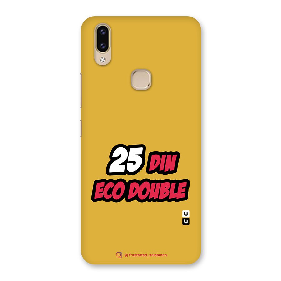 25 Din Eco Double Mustard Yellow Back Case for Vivo V9