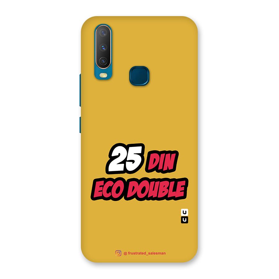25 Din Eco Double Mustard Yellow Back Case for Vivo Y11