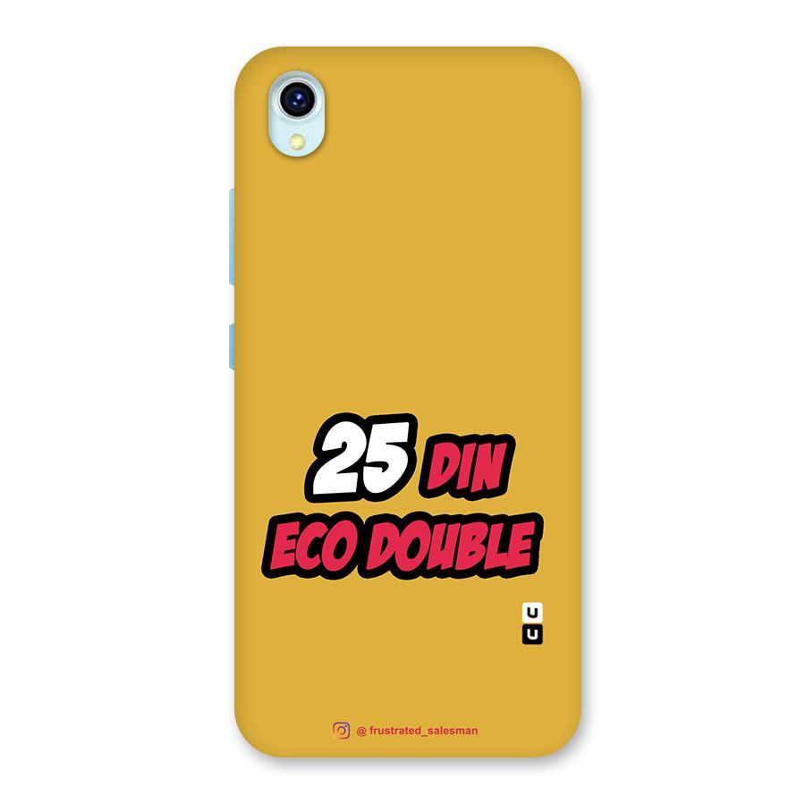 25 Din Eco Double Mustard Yellow Back Case for Vivo Y1s