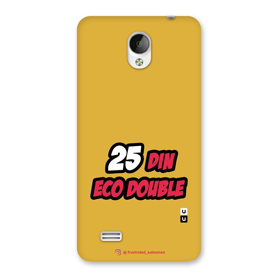 25 Din Eco Double Mustard Yellow Back Case for Vivo Y21