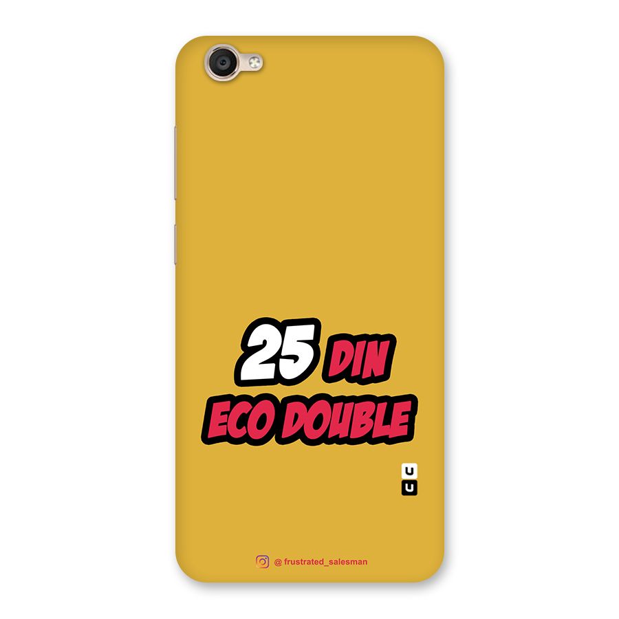 25 Din Eco Double Mustard Yellow Back Case for Vivo Y55s