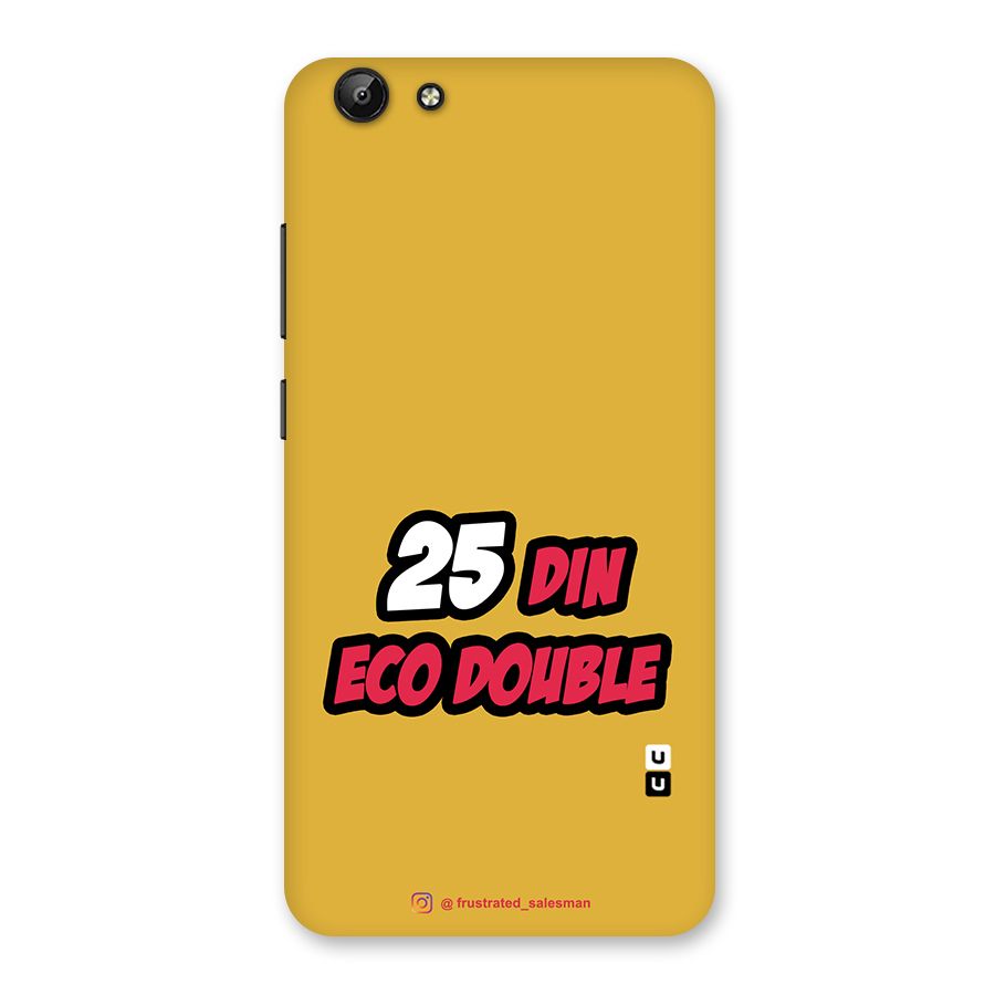 25 Din Eco Double Mustard Yellow Back Case for Vivo Y69