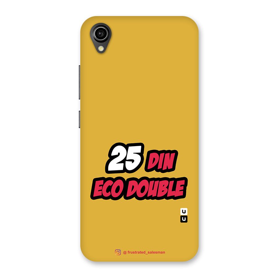 25 Din Eco Double Mustard Yellow Back Case for Vivo Y90