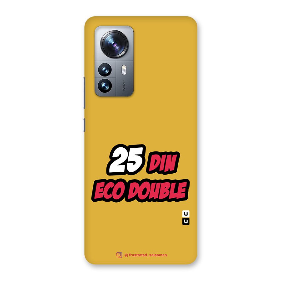25 Din Eco Double Mustard Yellow Back Case for Xiaomi 12 Pro
