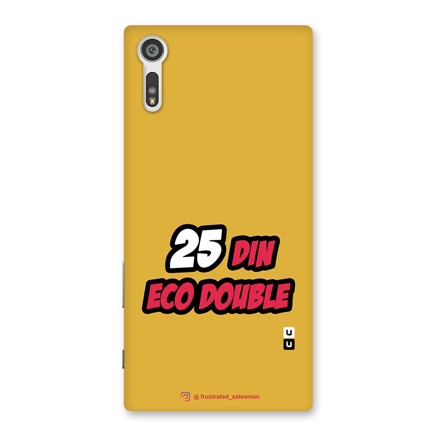 25 Din Eco Double Mustard Yellow Back Case for Xperia XZ