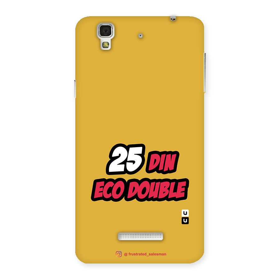 25 Din Eco Double Mustard Yellow Back Case for YU Yureka Plus