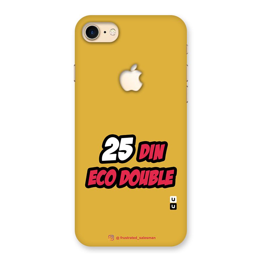 25 Din Eco Double Mustard Yellow Back Case for iPhone 7 Apple Cut