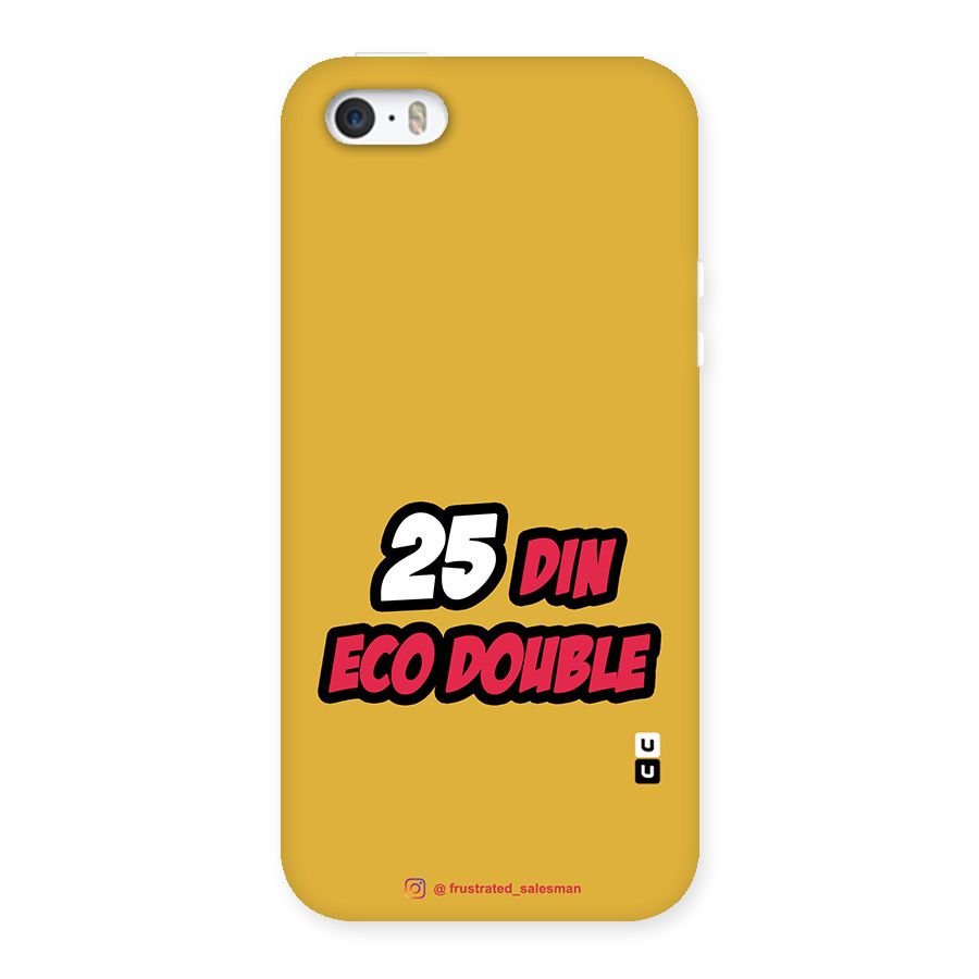 25 Din Eco Double Mustard Yellow Back Case for iPhone SE