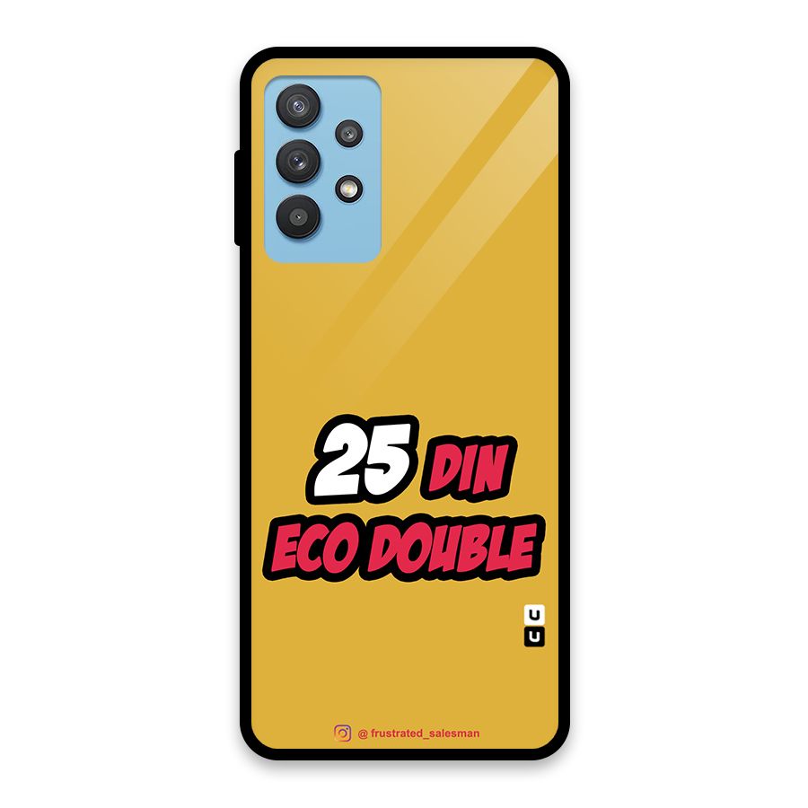 25 Din Eco Double Mustard Yellow Glass Back Case for Galaxy M32 5G