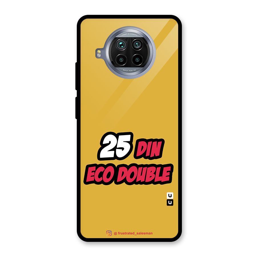 25 Din Eco Double Mustard Yellow Glass Back Case for Mi 10i