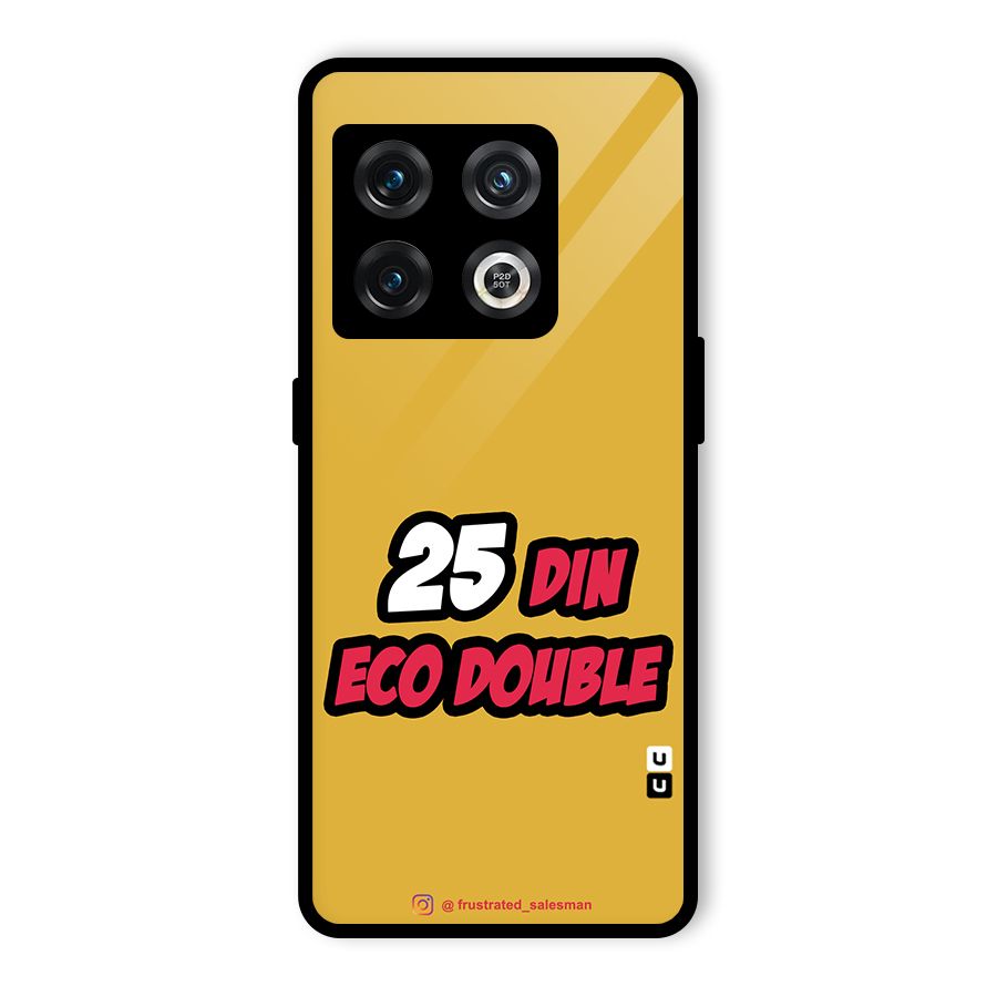 25 Din Eco Double Mustard Yellow Glass Back Case for OnePlus 10 Pro 5G