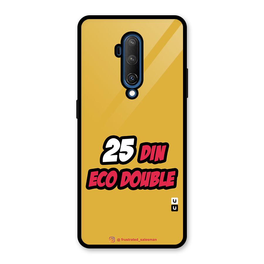 25 Din Eco Double Mustard Yellow Glass Back Case for OnePlus 7T Pro