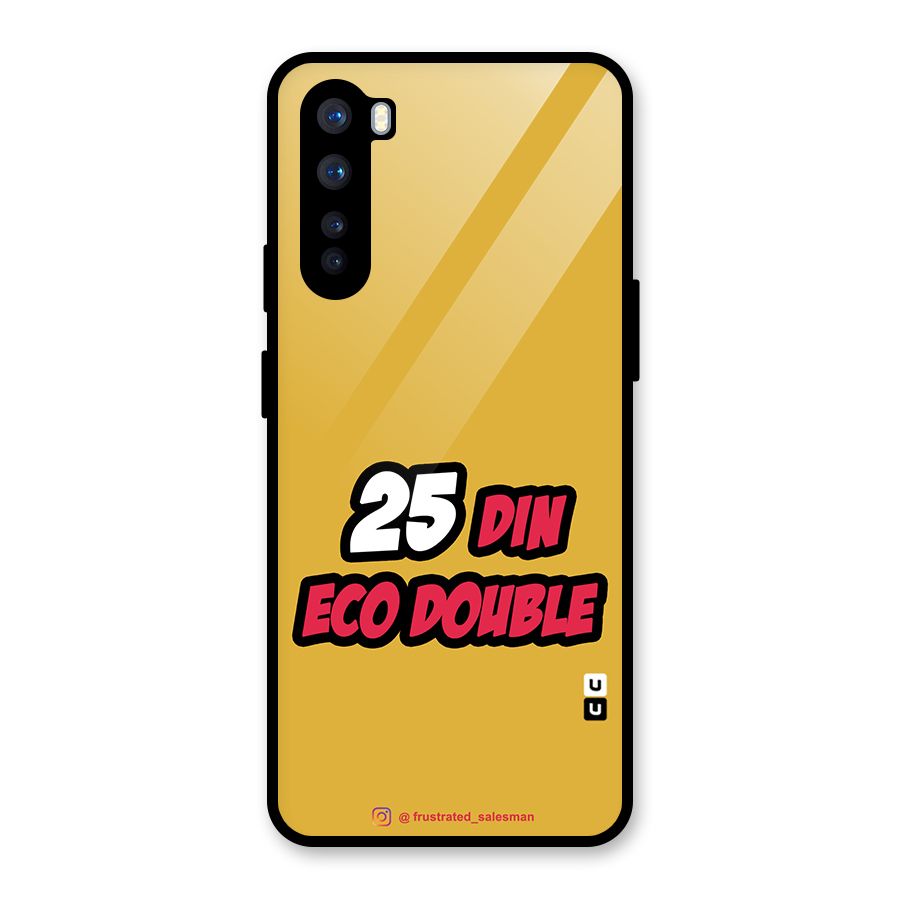 25 Din Eco Double Mustard Yellow Glass Back Case for OnePlus Nord
