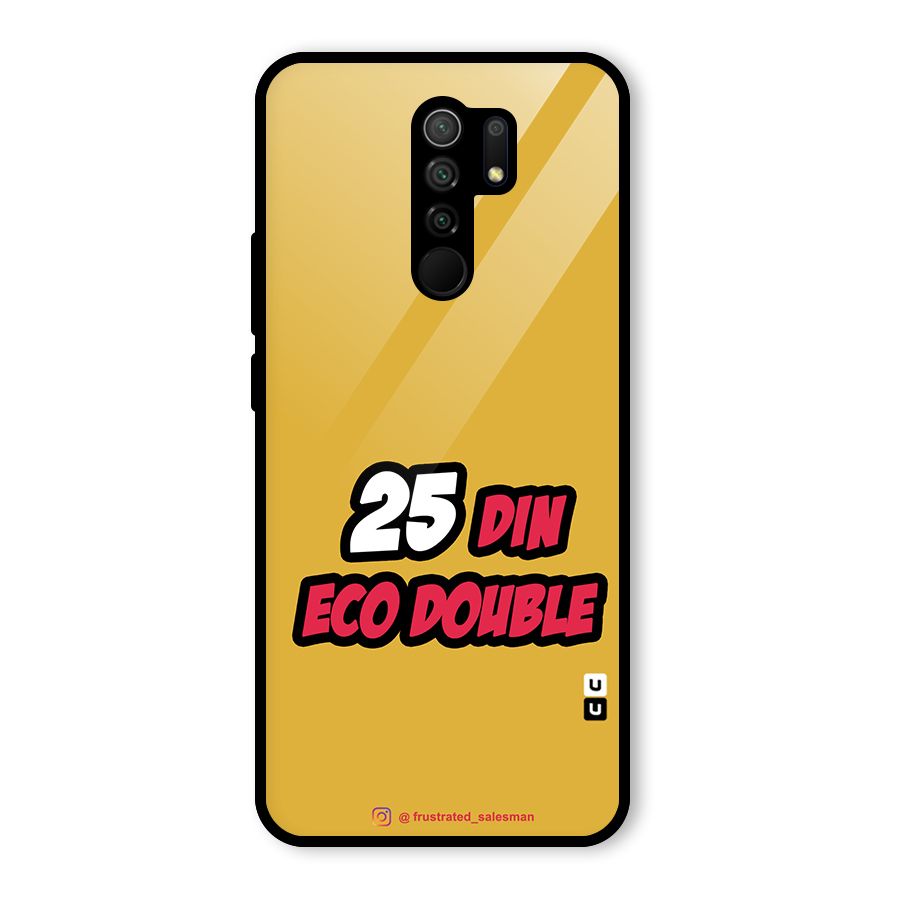 25 Din Eco Double Mustard Yellow Glass Back Case for Poco M2
