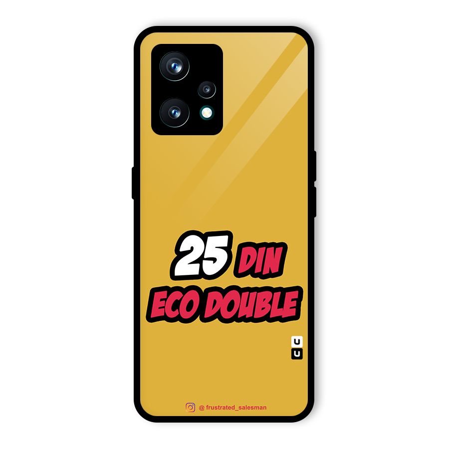 25 Din Eco Double Mustard Yellow Glass Back Case for Realme 9 Pro Plus 5G
