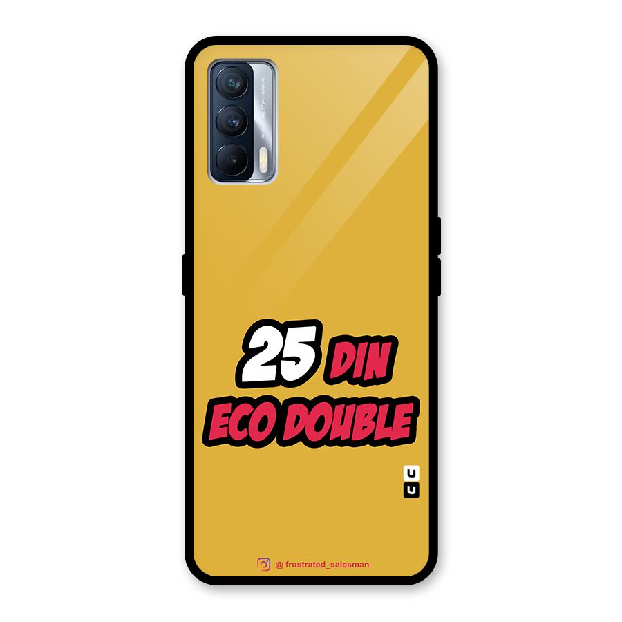 25 Din Eco Double Mustard Yellow Glass Back Case for Realme X7