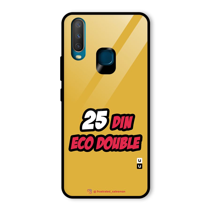 25 Din Eco Double Mustard Yellow Glass Back Case for Vivo Y17