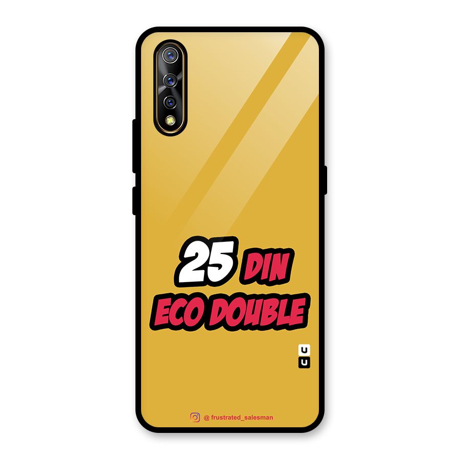 25 Din Eco Double Mustard Yellow Glass Back Case for Vivo Z1x