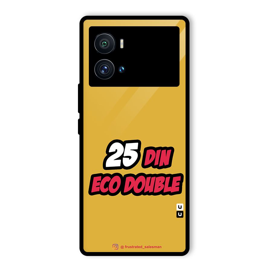 25 Din Eco Double Mustard Yellow Glass Back Case for Vivo iQOO 9 Pro