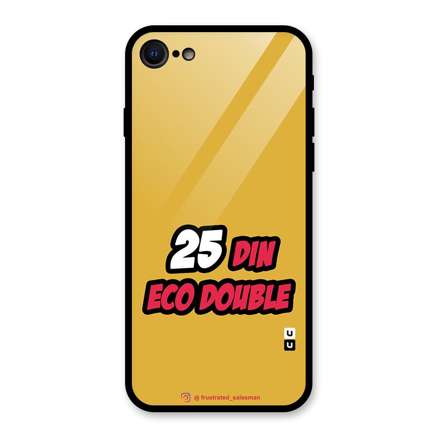 25 Din Eco Double Mustard Yellow Glass Back Case for iPhone 7