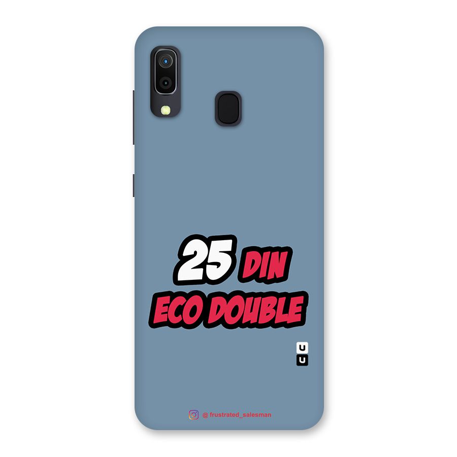 25 Din Eco Double SteelBlue Back Case for Galaxy A20