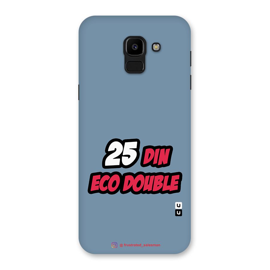 25 Din Eco Double SteelBlue Back Case for Galaxy J6