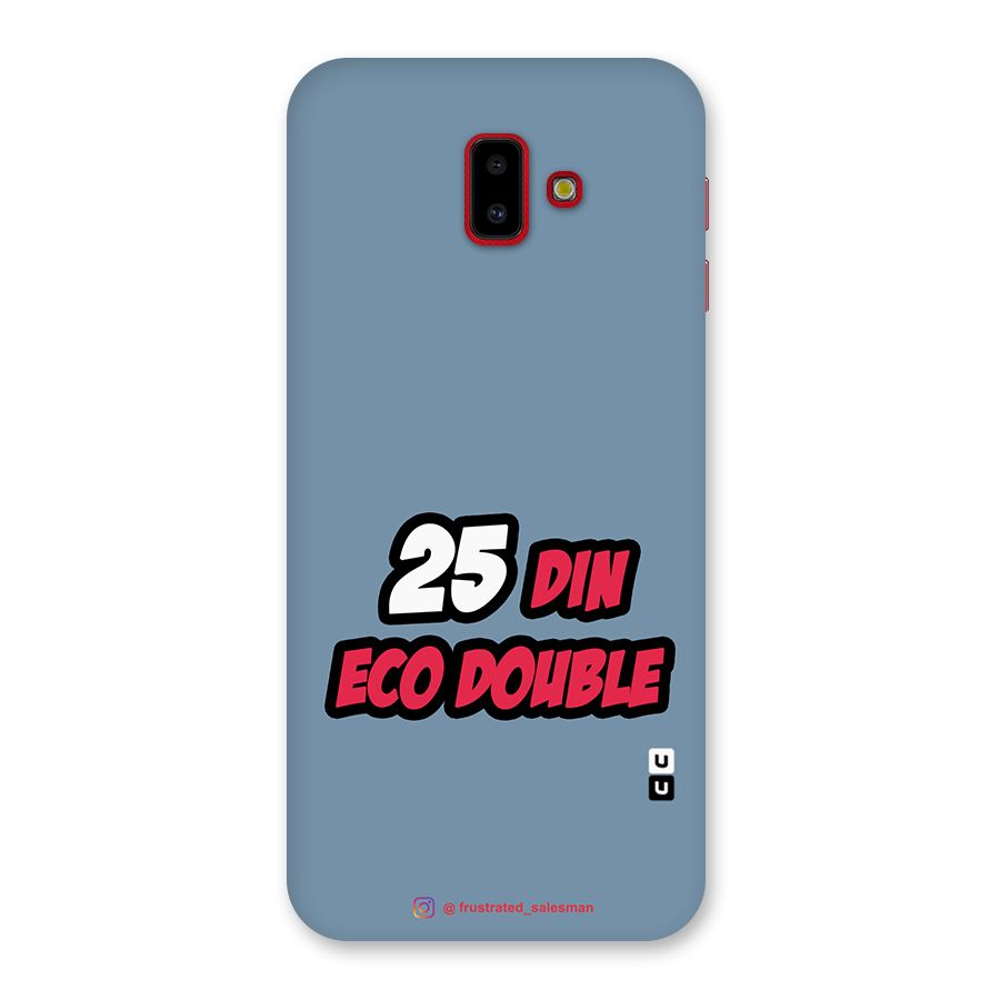 25 Din Eco Double SteelBlue Back Case for Galaxy J6 Plus