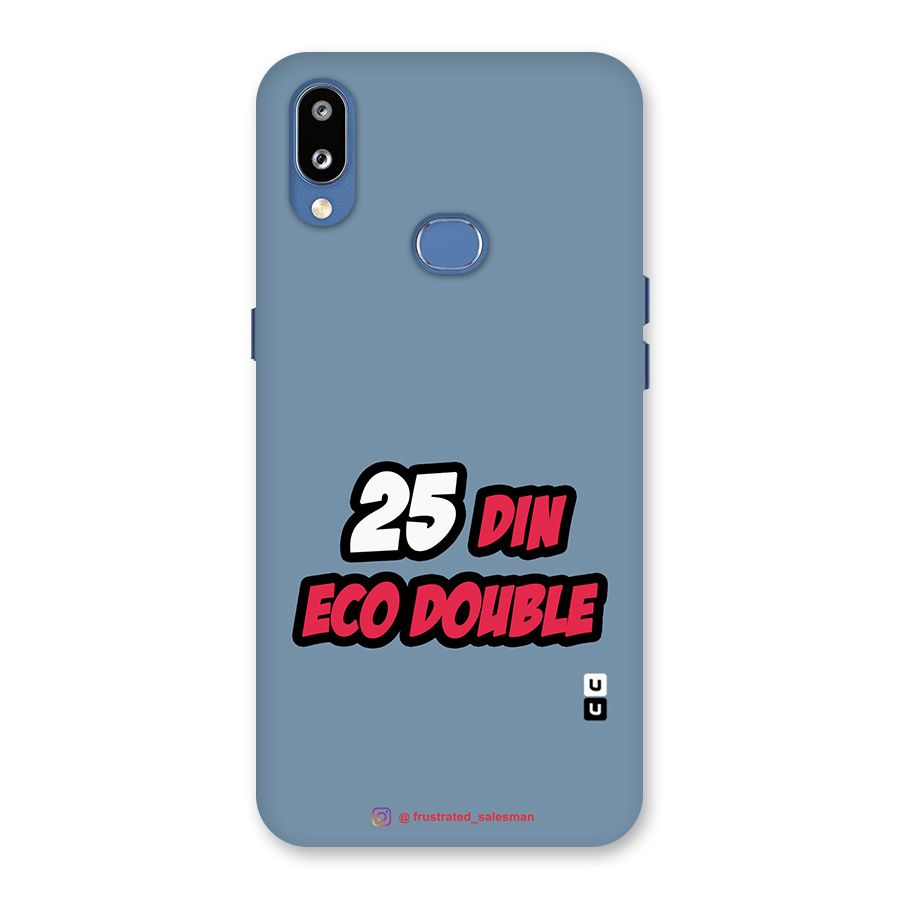 25 Din Eco Double SteelBlue Back Case for Galaxy M01s