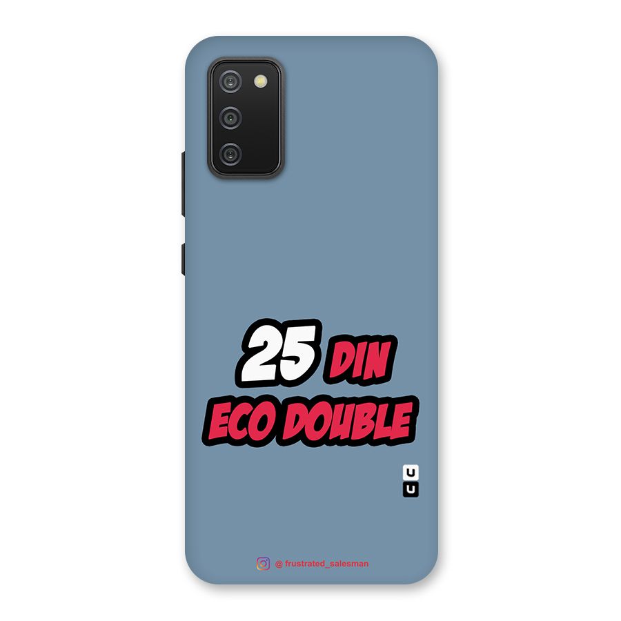 25 Din Eco Double SteelBlue Back Case for Galaxy M02s