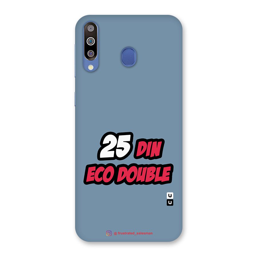 25 Din Eco Double SteelBlue Glass Back Case for Galaxy M30