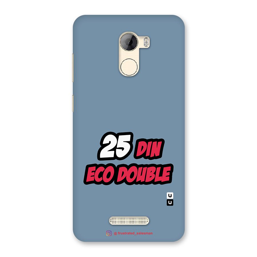 25 Din Eco Double SteelBlue Back Case for Gionee A1 LIte