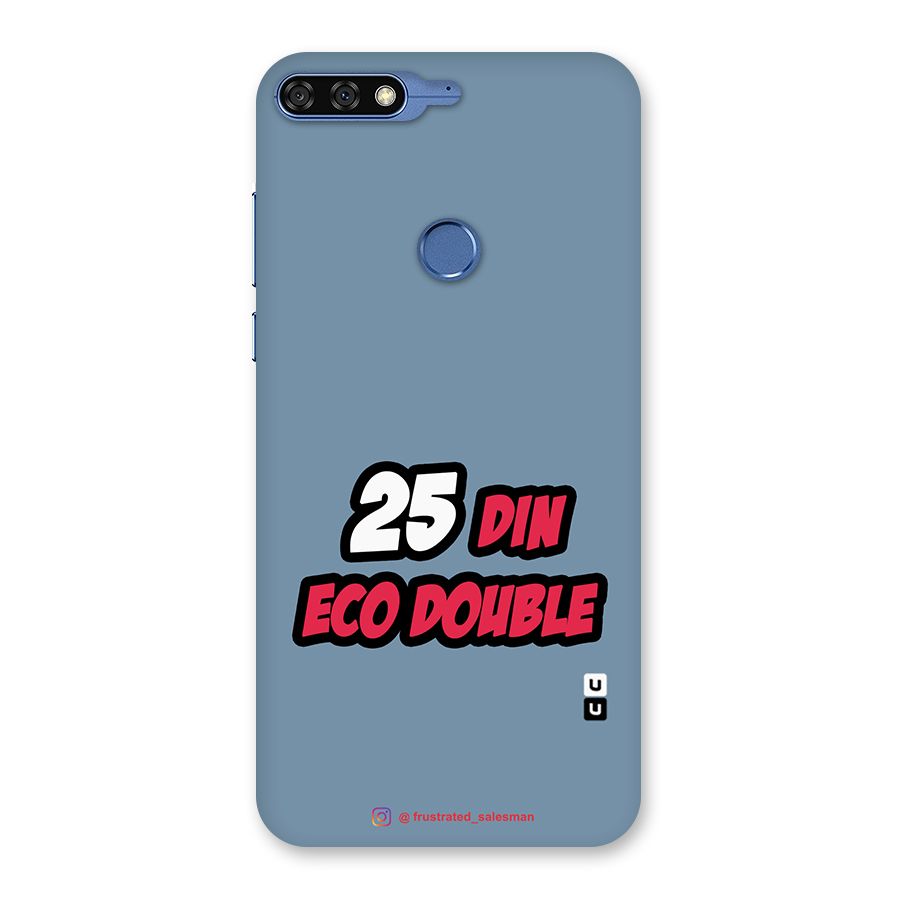 25 Din Eco Double SteelBlue Back Case for Honor 7C