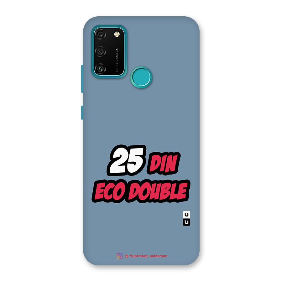 25 Din Eco Double SteelBlue Back Case for Honor 9A