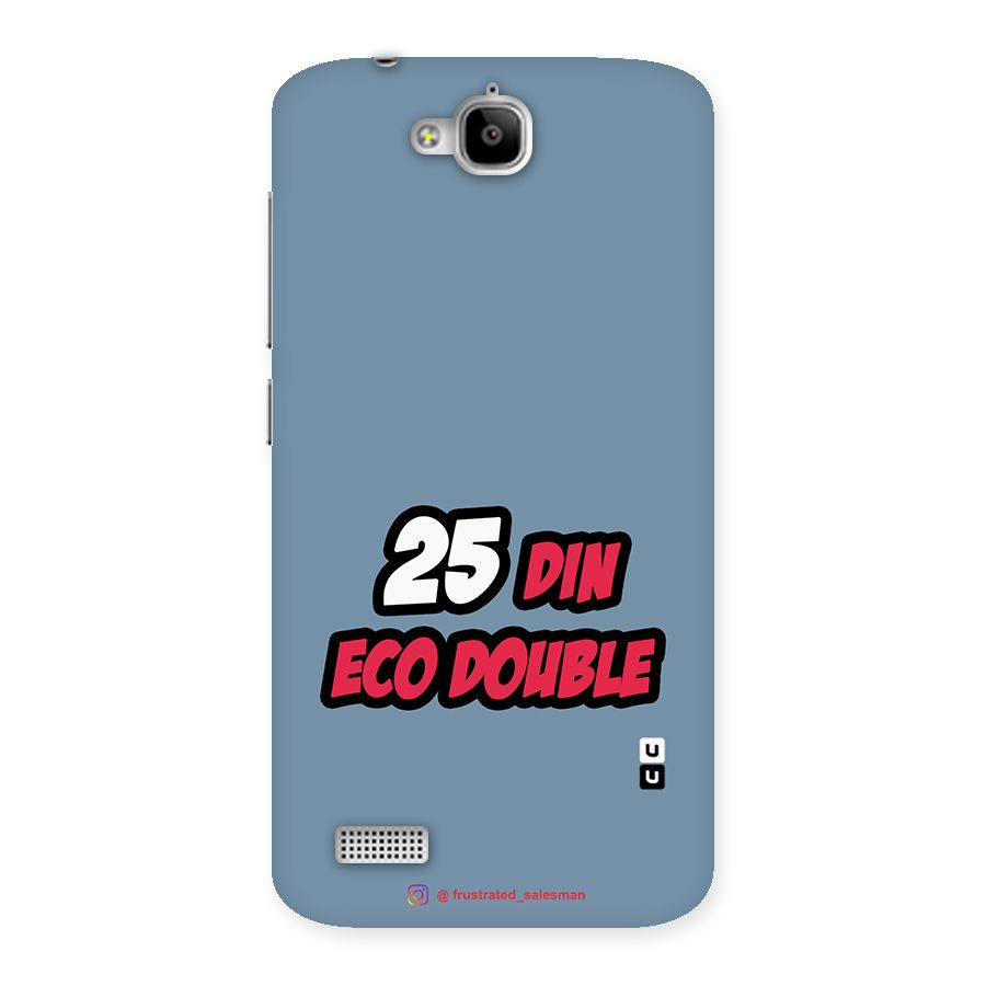 25 Din Eco Double SteelBlue Back Case for Honor Holly