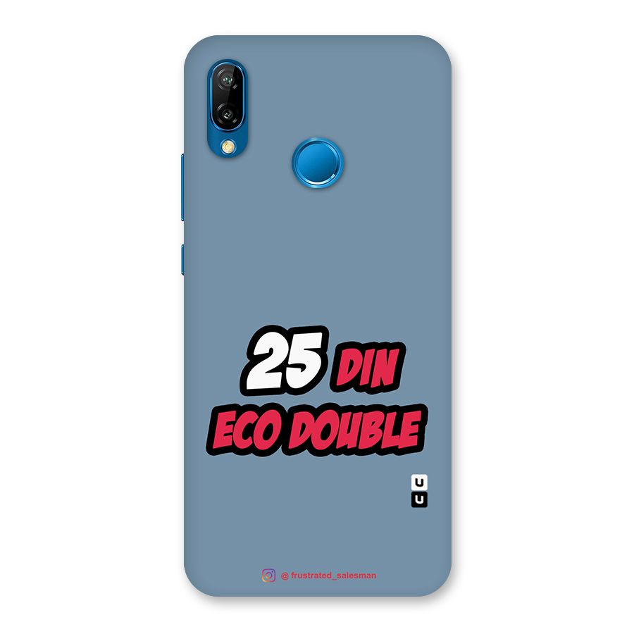 25 Din Eco Double SteelBlue Back Case for Huawei P20 Lite