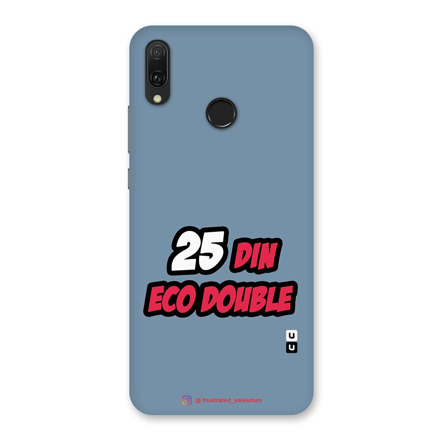 25 Din Eco Double SteelBlue Back Case for Huawei Y9 (2019)