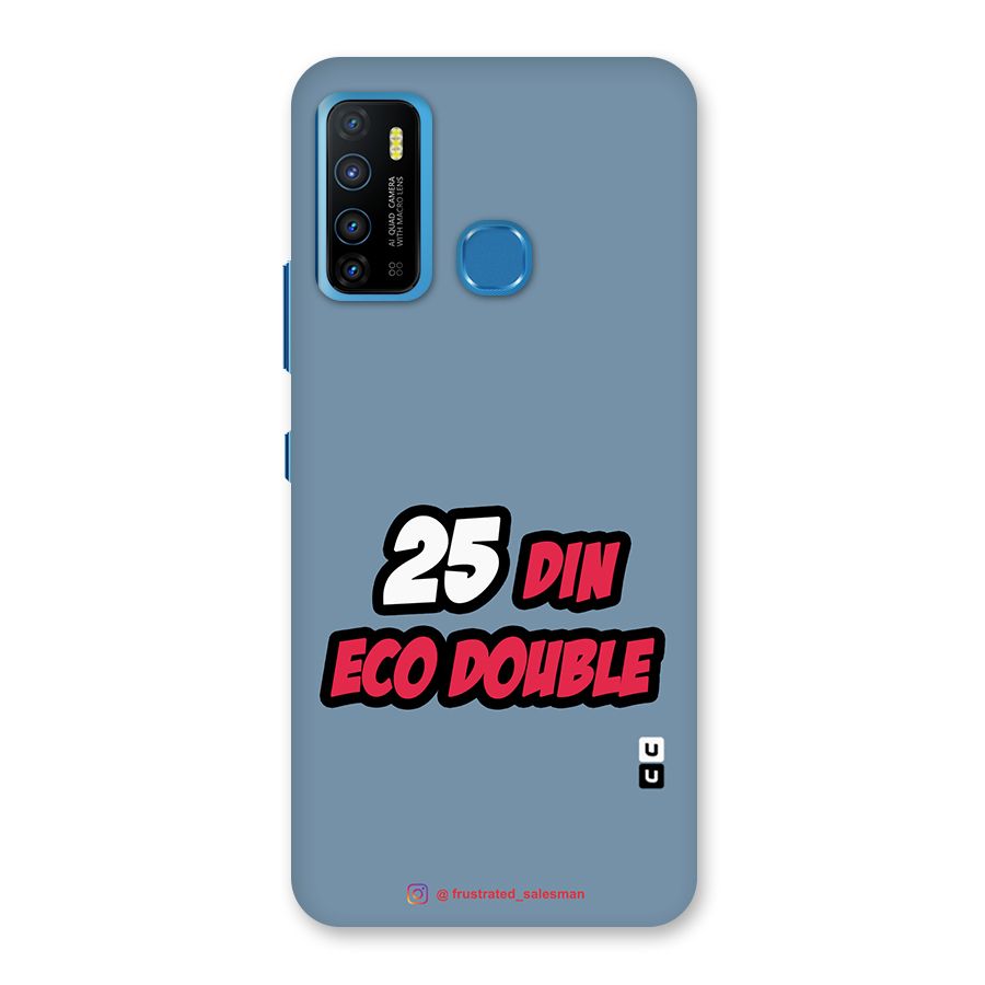 25 Din Eco Double SteelBlue Back Case for Infinix Hot 9