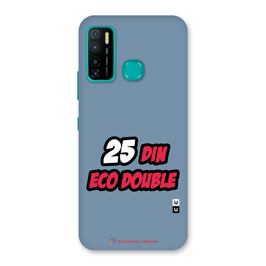 25 Din Eco Double SteelBlue Back Case for Infinix Hot 9 Pro