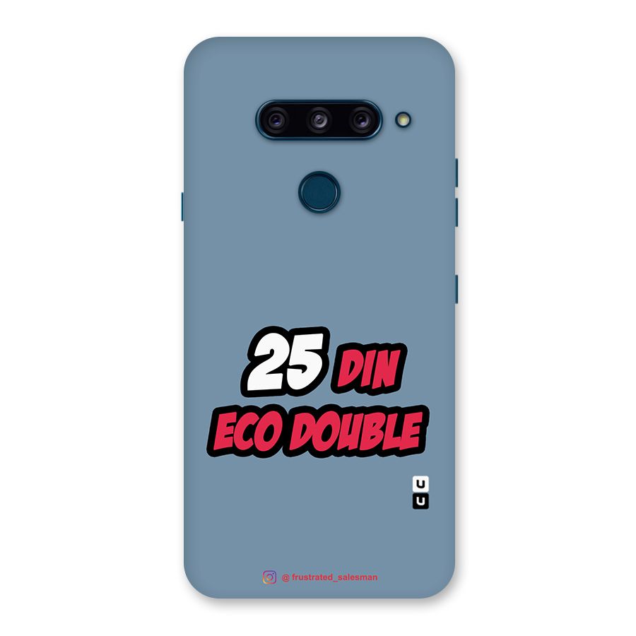 25 Din Eco Double SteelBlue Back Case for LG  V40 ThinQ