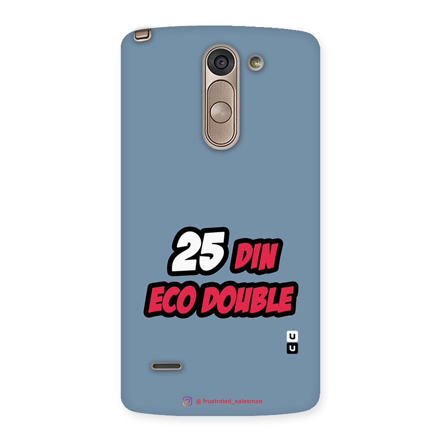 25 Din Eco Double SteelBlue Back Case for LG G3 Stylus