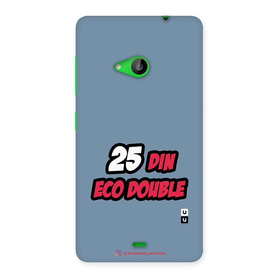 25 Din Eco Double SteelBlue Back Case for Lumia 535